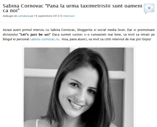Interviu pentru Taximetre.ro