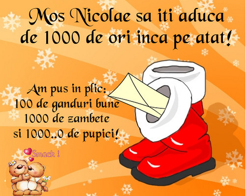 Maine seara vine Mos Nicolae si eu …