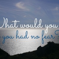 What would you do if you had no fear
