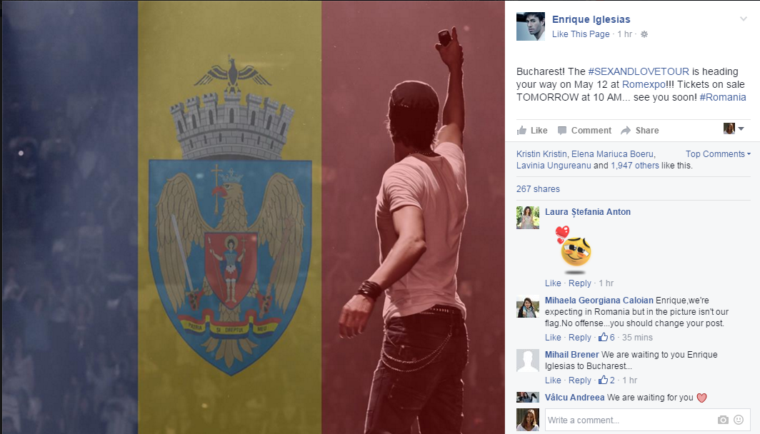 enrique iglesias romania