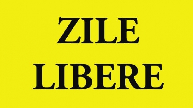 Zile libere în 2017