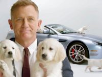 Daniel Craig + Aston Martin + Puppies = Priceless