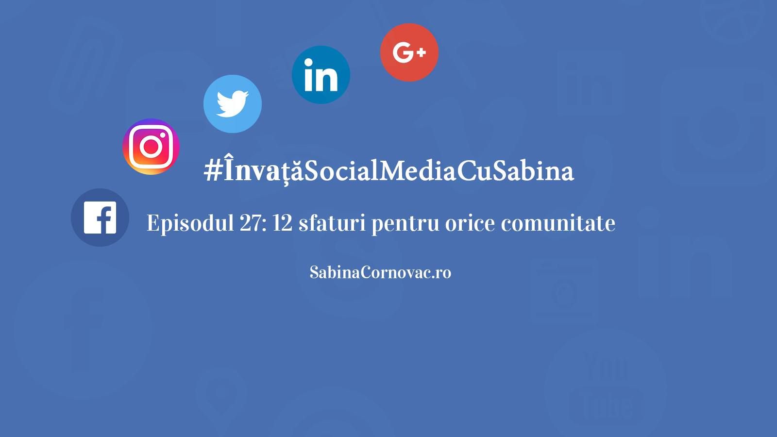 12 sfaturi pentru orice comunitate