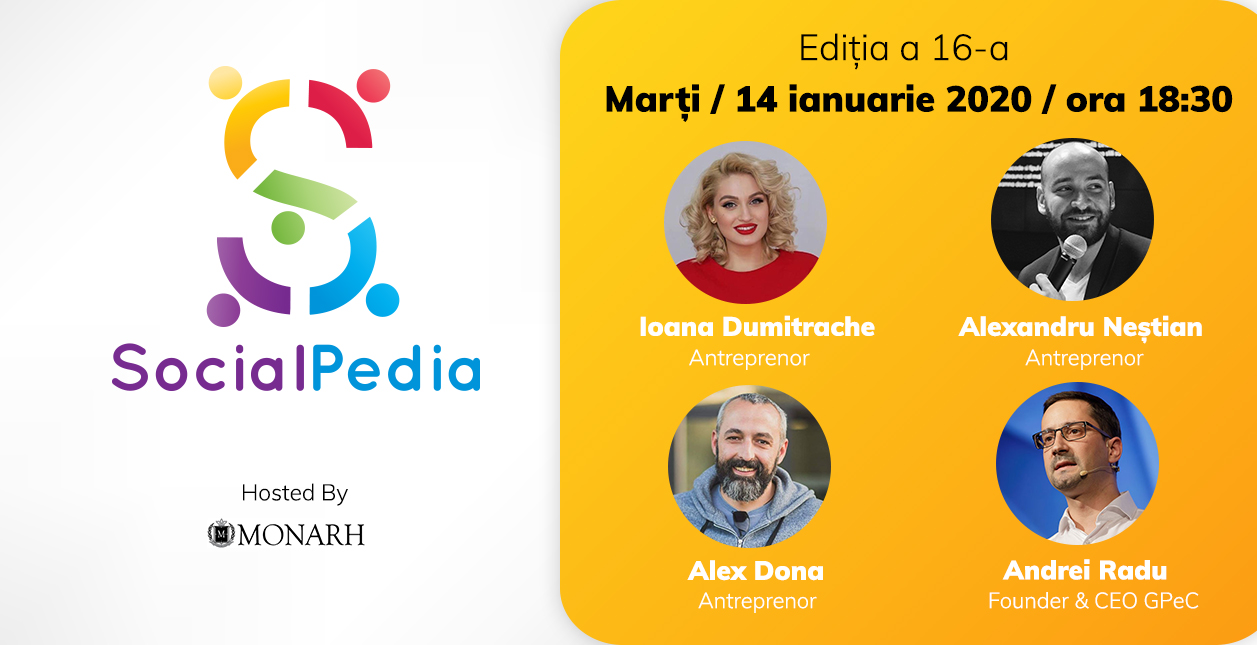 Hai la SocialPedia 16 despre legătura dintre antreprenoriat și online